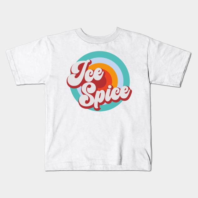 Color Circle With Name Ice Kids T-Shirt by Mysimplicity.art